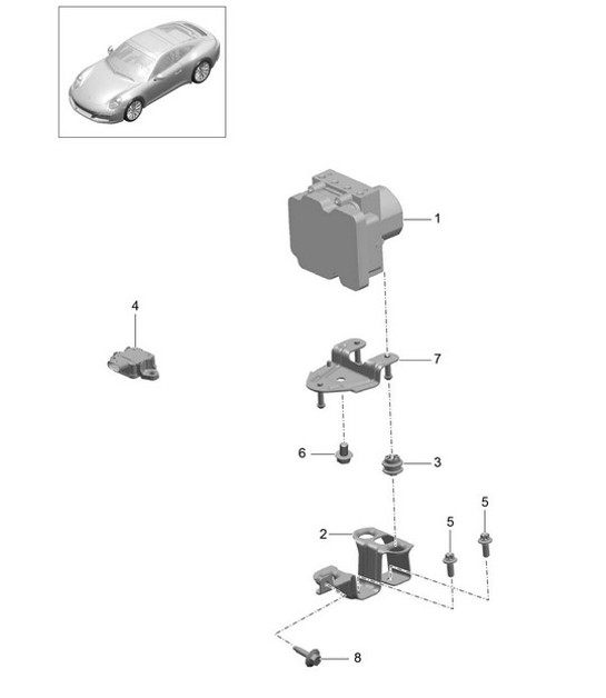 Diagram 605-000 Porsche Macan (95B) MK1 (2014-2018) Wheels, Brakes