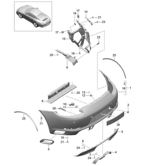 Diagram 802-016 Porsche 992.2 GT3 2025>> 