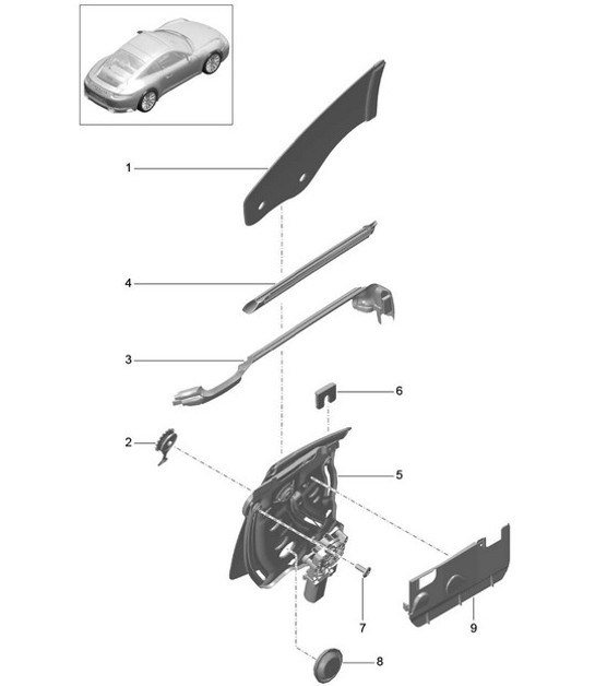 Diagram 805-005 Porsche Cayman 718 2.0L PDK (300 Bhp) Carrozzeria