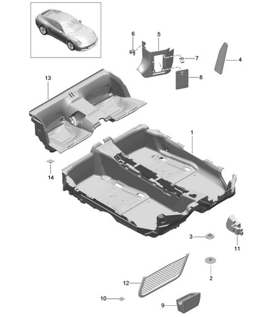 Diagram 807-010 Porsche 9J1.1 Taycan 2020-24 
