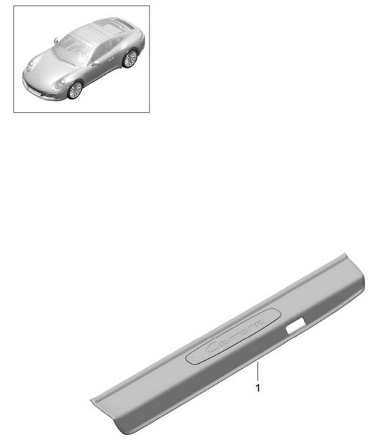 Diagram 807-055 Porsche 991 (911) MK1 2012-2016 Carrosserie