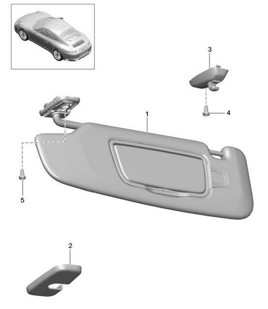 Diagram 807-065 Porsche Boxster 986/987/981 (1997-2016) Carrozzeria