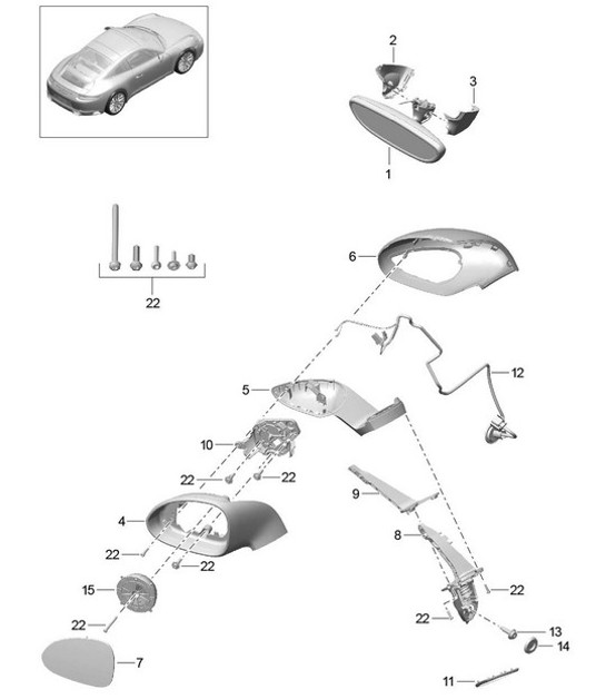 Diagram 809-060 Porsche 944S 2.5L 16V 1987-88 