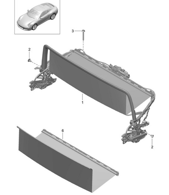 Diagram 811-065 Porsche 991 (911) MK1 2012-2016 Body