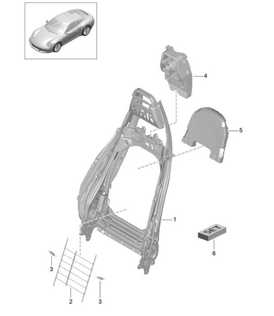 Diagram 817-006 Porsche Cayman 987C / 981C (2005-2016) Body
