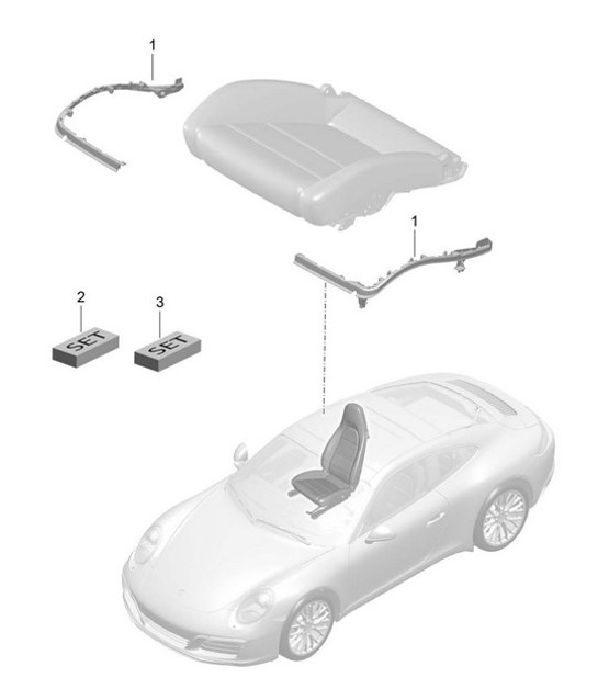 Diagram 817-024 Porsche 997 MK1 GT3 / GT3 RS 2007-09 Body