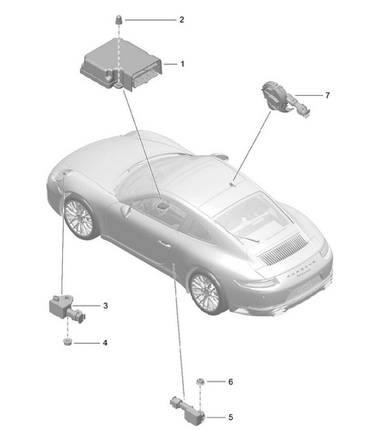 Diagram 901-005 Porsche 911 & 912 (1965-1989) Electrical equipment