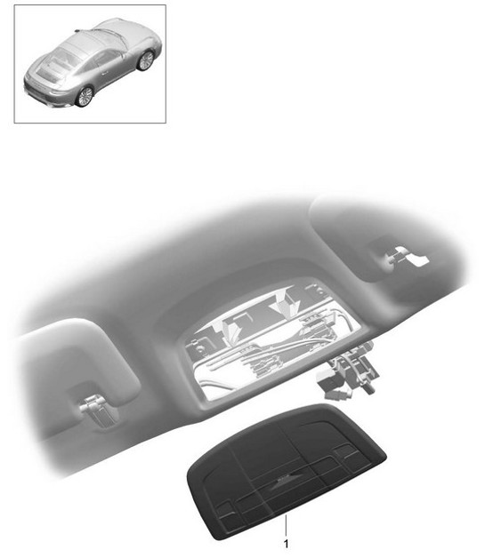 Diagram 903-006 Porsche 991 (911) MK2 2016-2019 电子设备