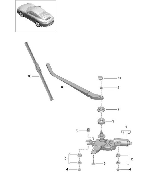 Diagram 904-005 Porsche 992.1 (911) Dakar 3.0L 2023-24 Materiale elettrico