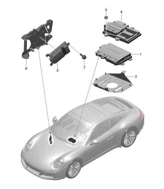 Diagram 911-010 Porsche 911 1978-1983 3.0L / SC Elektrische Ausrüstung
