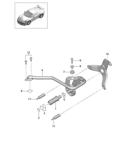 Diagram 102-020 Porsche 356 (1950-1965) Engine