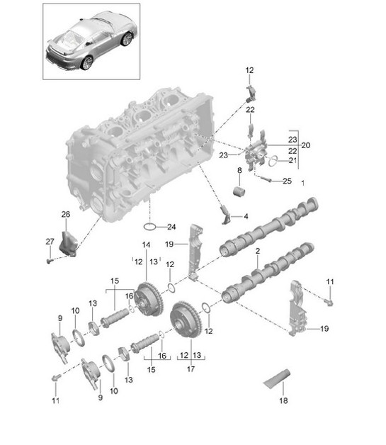 Diagram 103-010 Porsche Panamera 971 MK2 (2021-2023) 