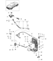 Lubrification moteur / Réservoir d'huile / Purge (Modèle : A175,A176) 991 R/GT3/RS 2014-17