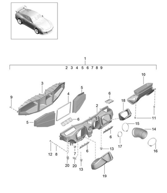 Diagram 106-000 Porsche 944 (1982-1991) 