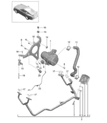 Secundaire luchtpomp 991 R/GT3/RS 2014-21