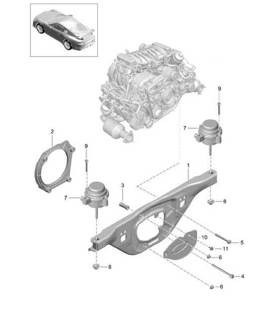 Diagram 109-000 Porsche 918 Spyder 2014-2015 