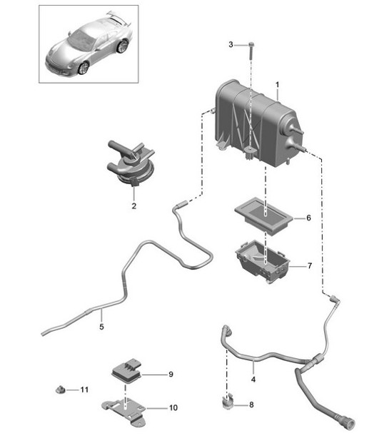 Diagram 201-020 Porsche 9J1.1 Taycan 2020-24 
