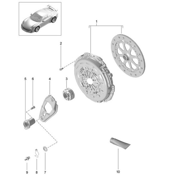 Diagram 301-000 Porsche 997 (911) MK1 2005-2008 Trasmissione