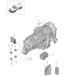 - PDK - Caja de cambios (Modelo: CG190,CG192,CG195) 991 R/GT/GT3 2014-21