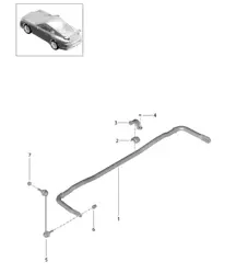 Stabilisatorstang 991 R/GT3/RS 2014-17