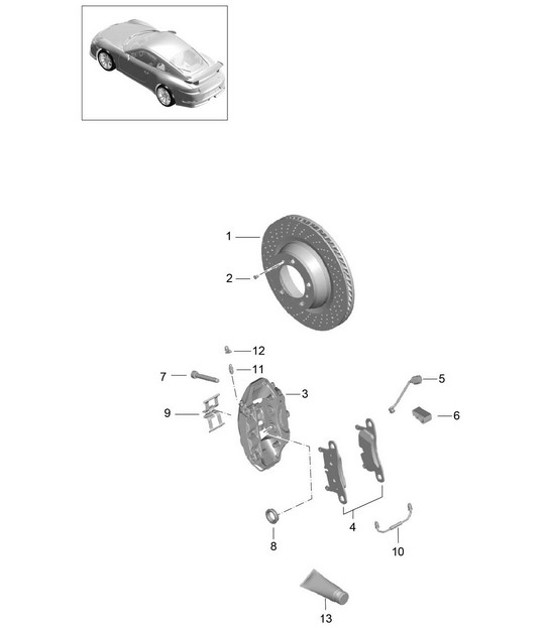 Diagram 603-015 Porsche 944 (1982-1991) 
