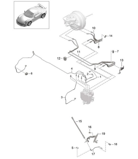 Diagram 604-006 Porsche Macan (95B) MK1 (2014-2018) Ruote, freni