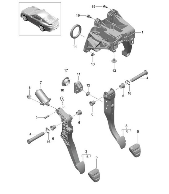 Diagram 702-001 Porsche 9J1.1 Taycan GTS 2020-24 