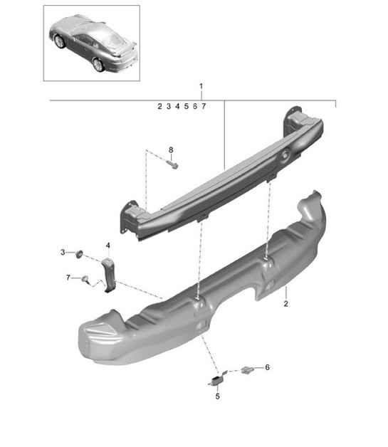 Diagram 802-030 Porsche 9J1.1 Taycan 2020-24 