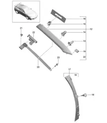 A-pillar / Linings 991 GT3 2014-17