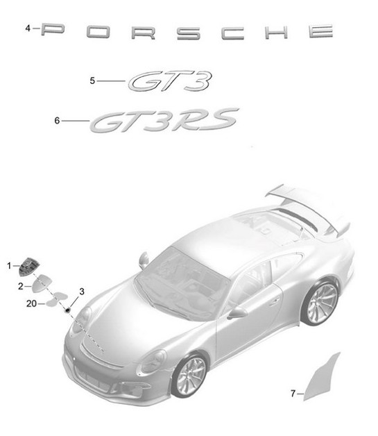 Diagram 810-000 Porsche Cayman 718C (982C) 2017>> Body