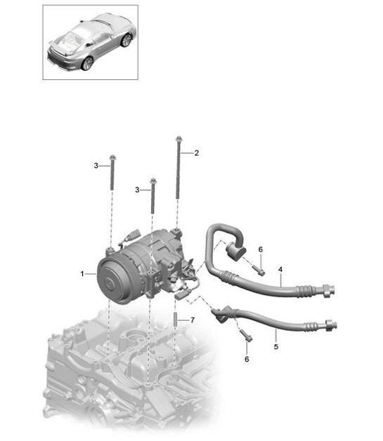 Diagram 813-015 Porsche 997 MK1 Carrera 4 3.6L 2005-08 Carrocería