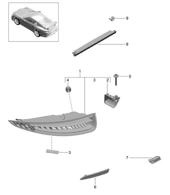 Diagram 905-005 Porsche 992.2 GT3 2025>> 