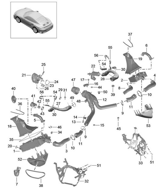 Diagram 107-020 Porsche Cayenne 9YB 2023>> 