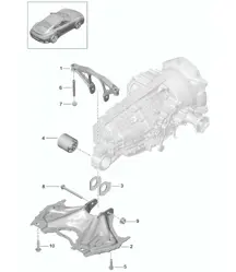 Transmission suspension / Threaded joint / Engine 991 Turbo / GT2 RS 2014-20