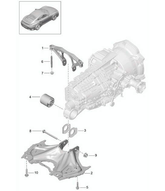 Diagram 306-000 Porsche 944 (1982-1991) 