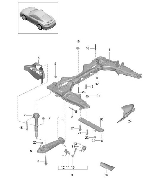 Diagram 401-002 Porsche 9J1.1 Taycan 2020-24 