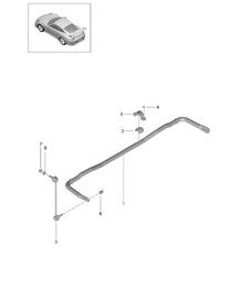Barra antirollio - PR:D97 - 991 GT2 RS 2014-20