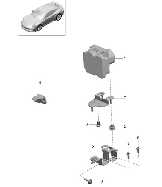 Diagram 605-002 Porsche 991 (911) MK1 2012-2016 Wheels, Brakes