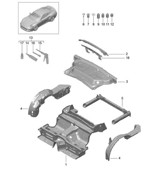 Diagram 801-035 Porsche 9J1.1 Taycan 2020-24 