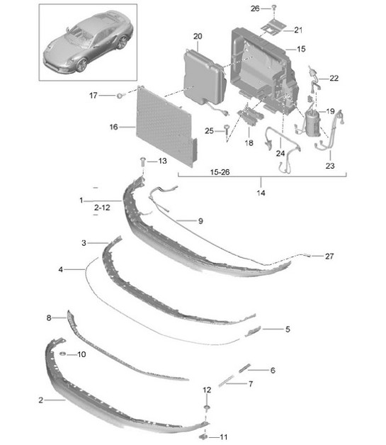 Diagram 802-008 Porsche Cayman 718C (982C) 2017>>  车身