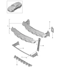 Bumper carrier - FRONT - 991 Turbo 2014-20