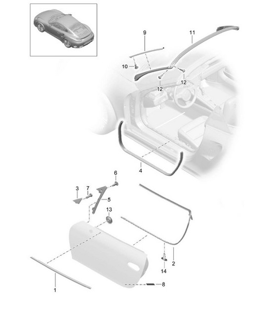 Diagram 804-017 Porsche 9J1.1 Taycan 2020-24 