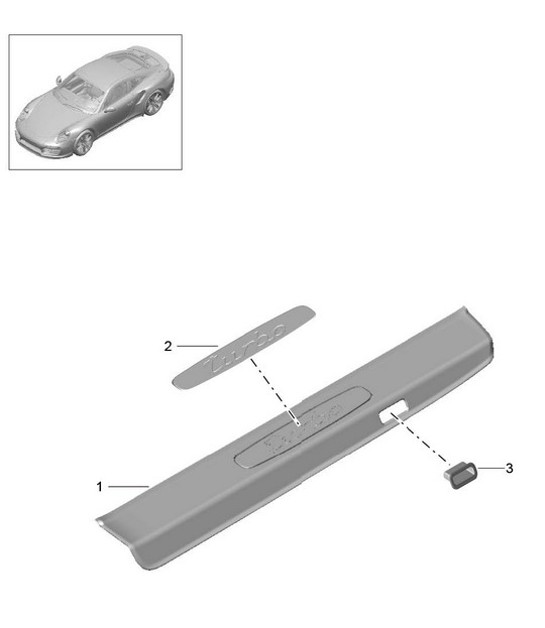 Diagram 807-055 Porsche 996 (911) (1997-2005) Karosserie