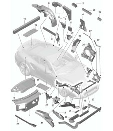 Carrosserie / Insonorisation - COUPE - 991 Turbo >>2016