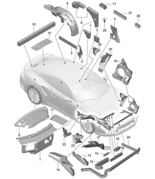 Diagram 807-081 Porsche Cayman 718C (982C) 2017>> Body