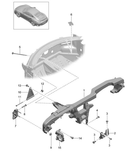 Diagram 809-015 Porsche Macan (95B) MK1 (2014-2018) Body