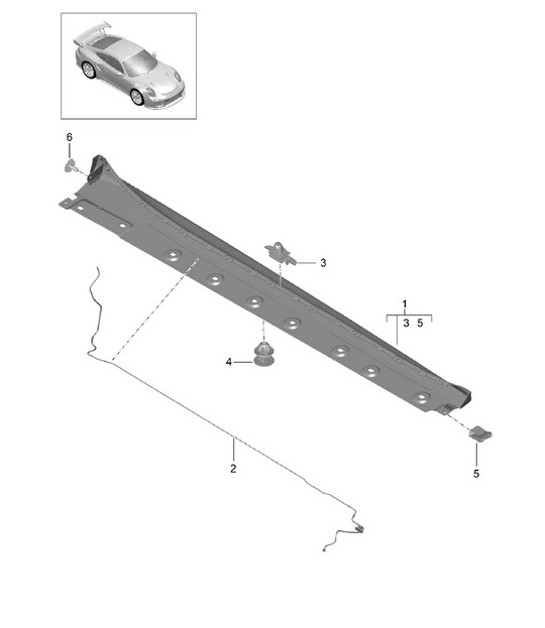 Diagram 810-010 Porsche Macan (95B) MK1 (2014-2018) Karosserie