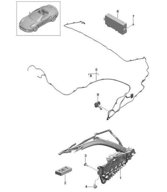 Diagram 811-025 Porsche Macan (95B) MK1 (2014-2018) Body