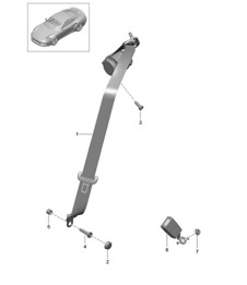 Seat belt - Rear - 991 Turbo >> 2014