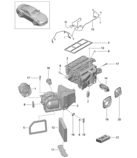 Diagram 813-010 Porsche 944 (1982-1991) 